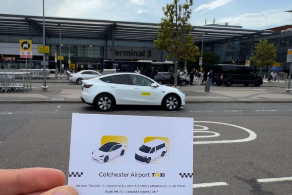 Tesla at LHR T3 with Card Tesla at LHR T3 with Card
